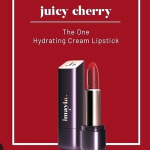 Imayla Juicy Cherry The One Hydrating Cream Lipstick Brick Red Full Size NIB